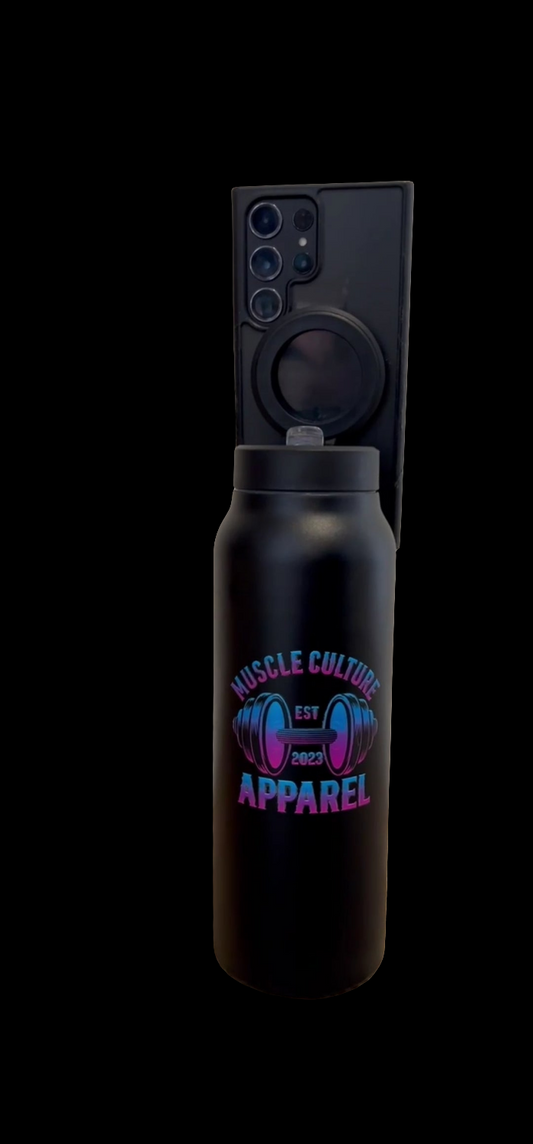 Drink bottle/phone holder